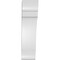 Ekena Millwork 3 1/2-in. W x 6-in. D x 14-in. H Olympic Architectural Grade PVC Knee Brace BRCP035X06X14OLY - alternate 5